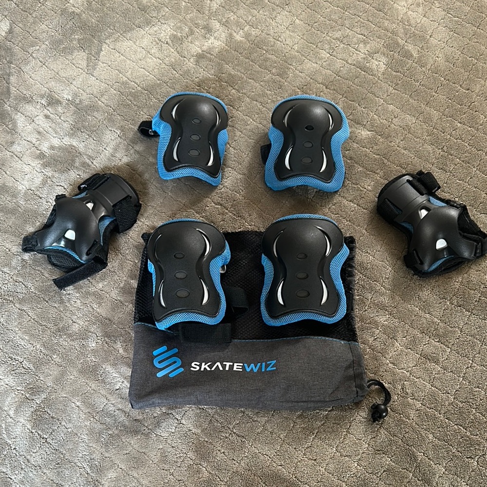 Black and Blue Protective Gear Set